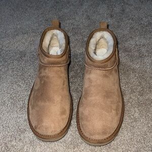 UGG Tan Suede Ankle Boots